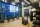 Gym with machines and weights.