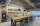 Coffee area with a long table and chairs.