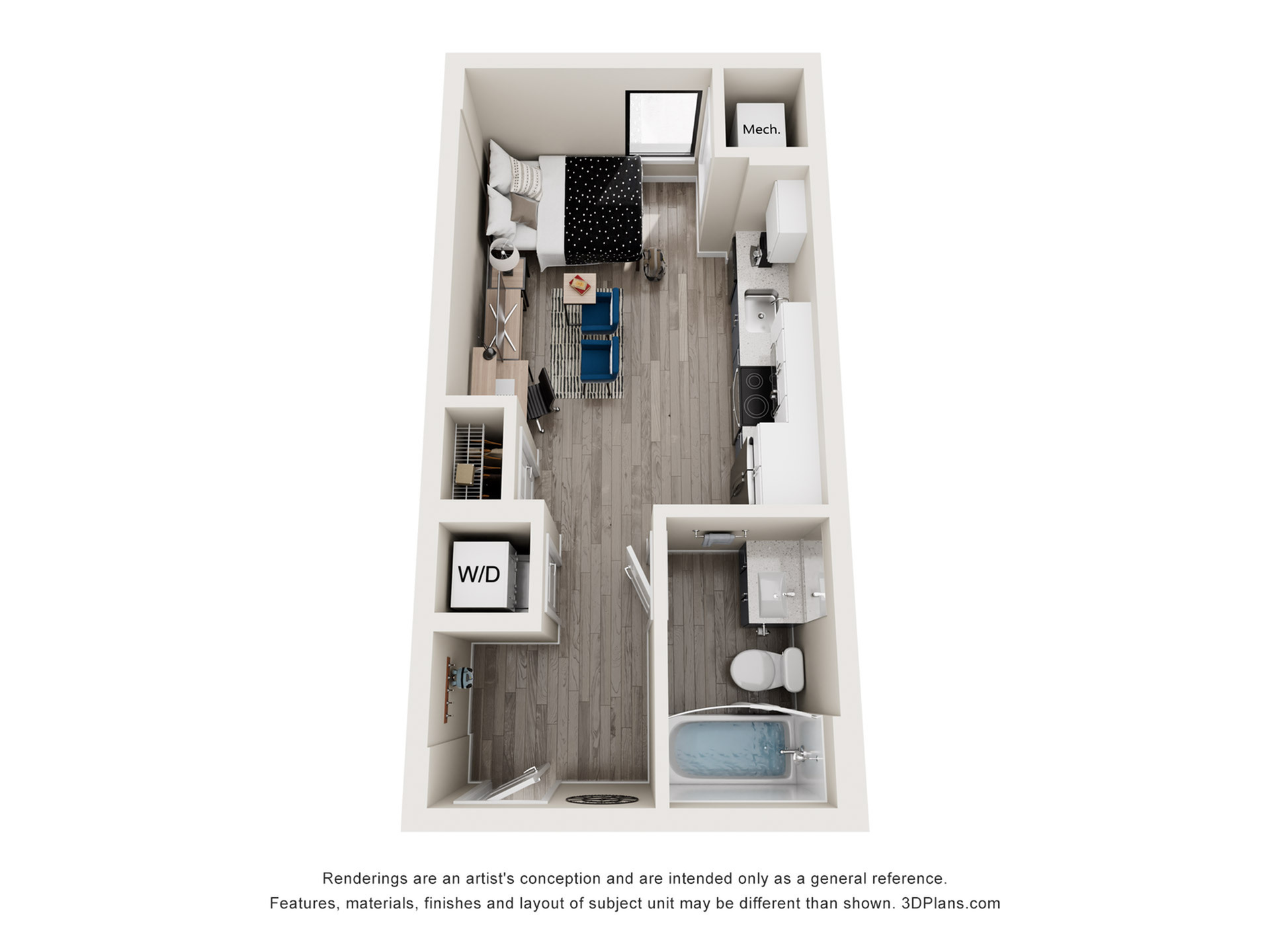 Spruce - Studio Floor plan