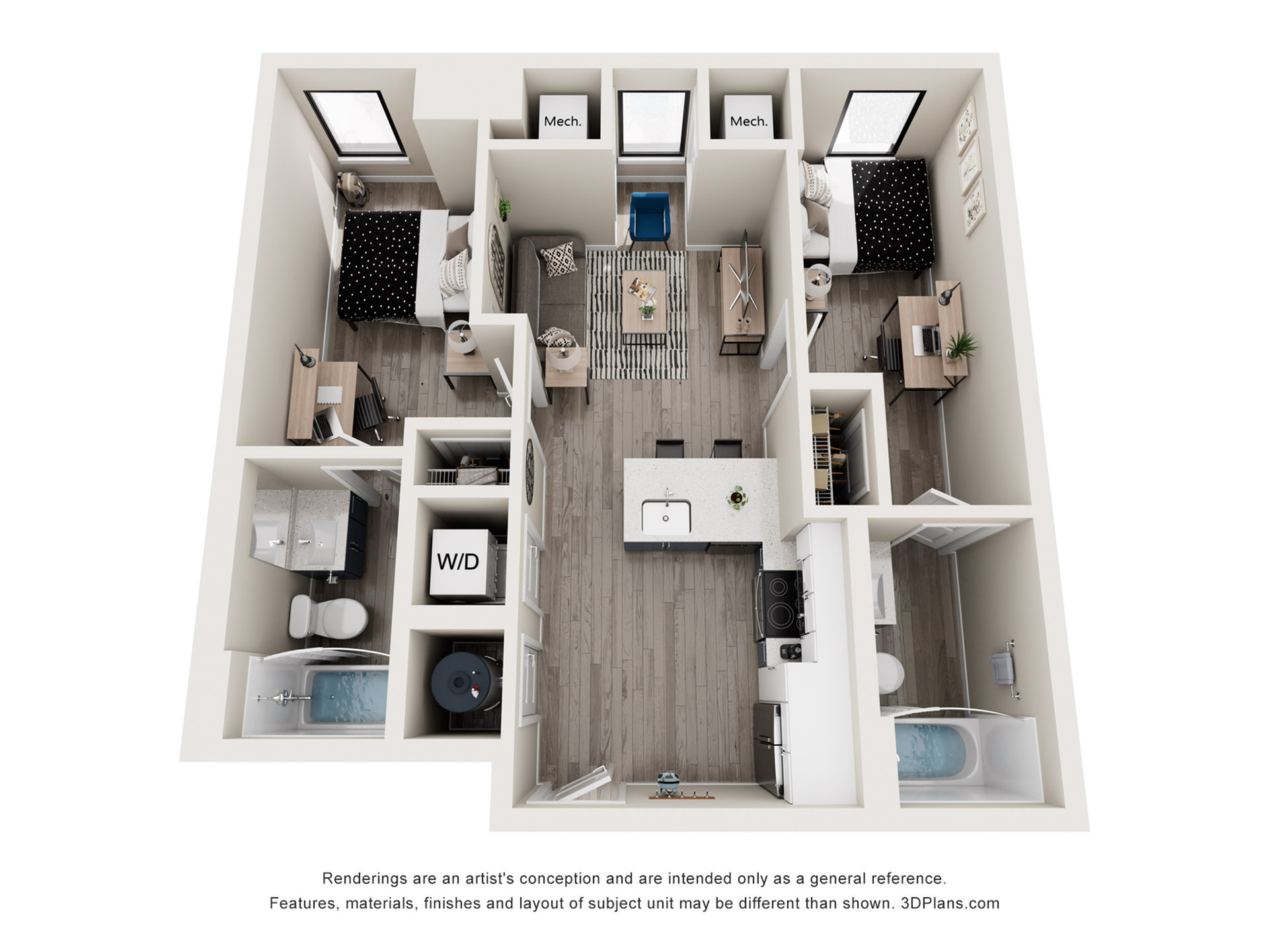 Chancellor - 2x2 Floor plan