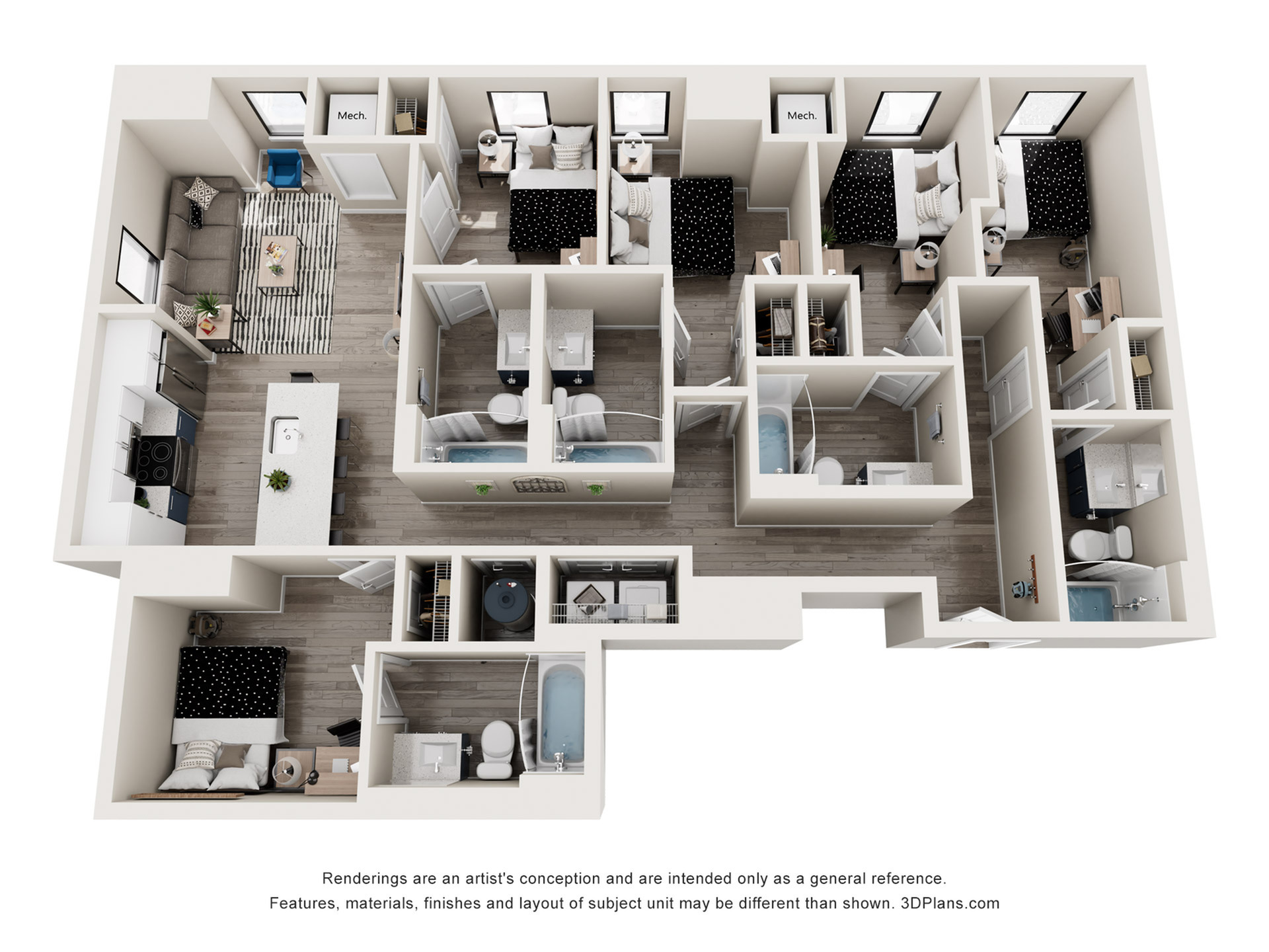 Waverly - 5x5 Floor plan