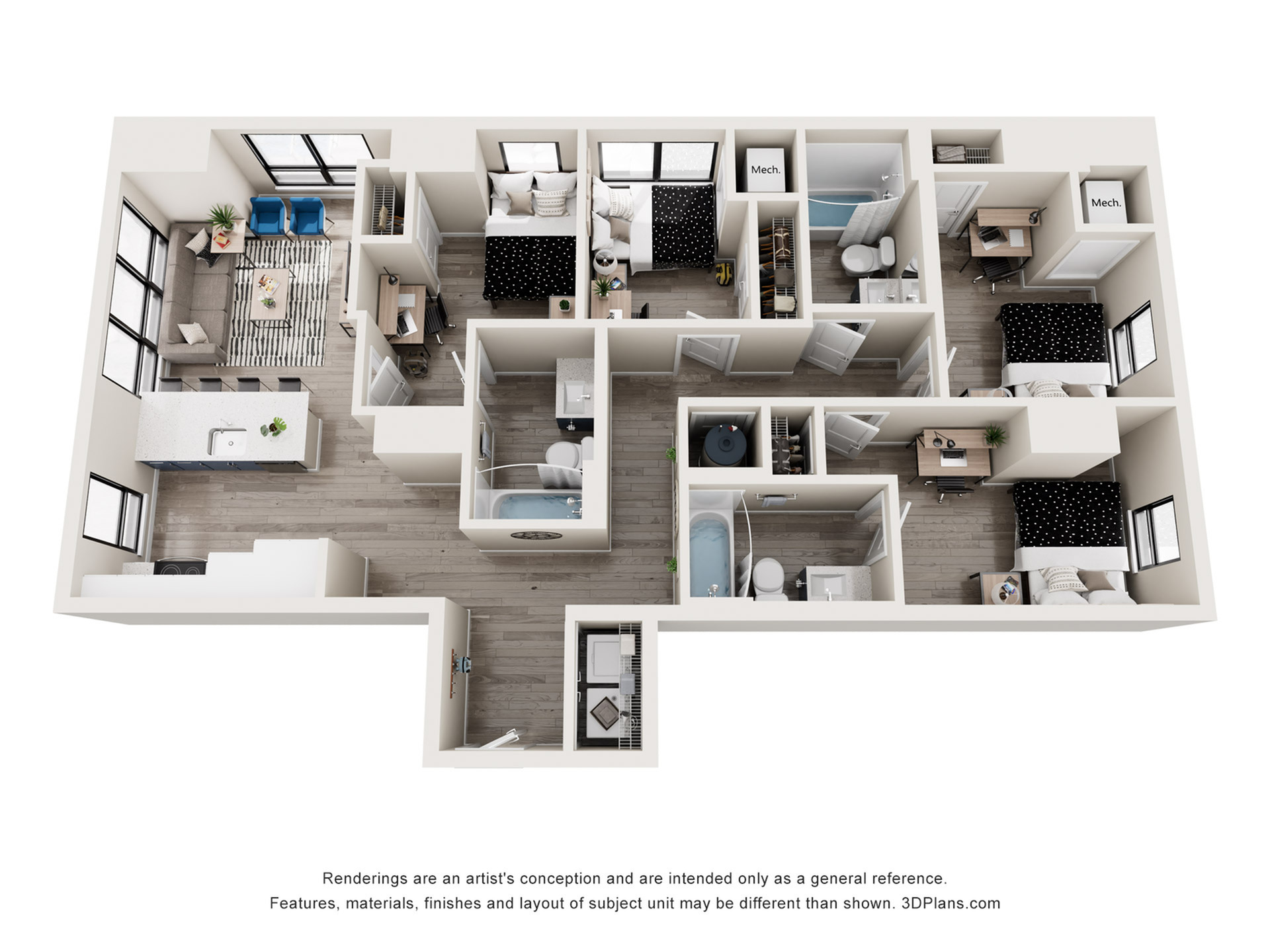 Lombard - 4x3 Floor plan