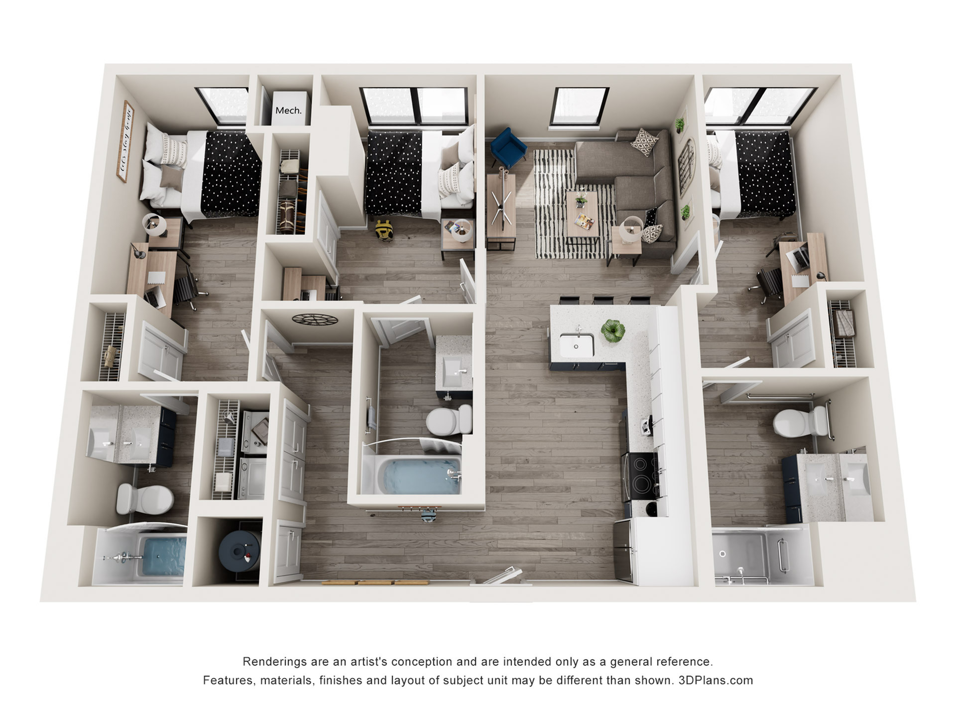 Kater - 3x3 Floor plan