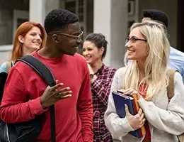 diverse group of college students