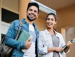 two young colleges students